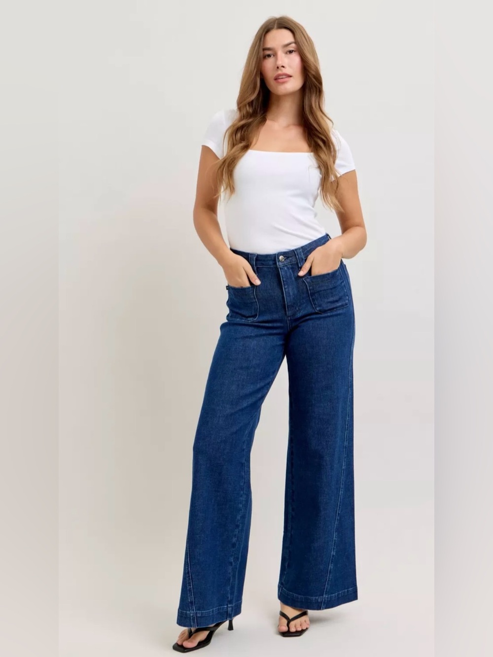 Judy Blue Retro Wide Leg Jeans